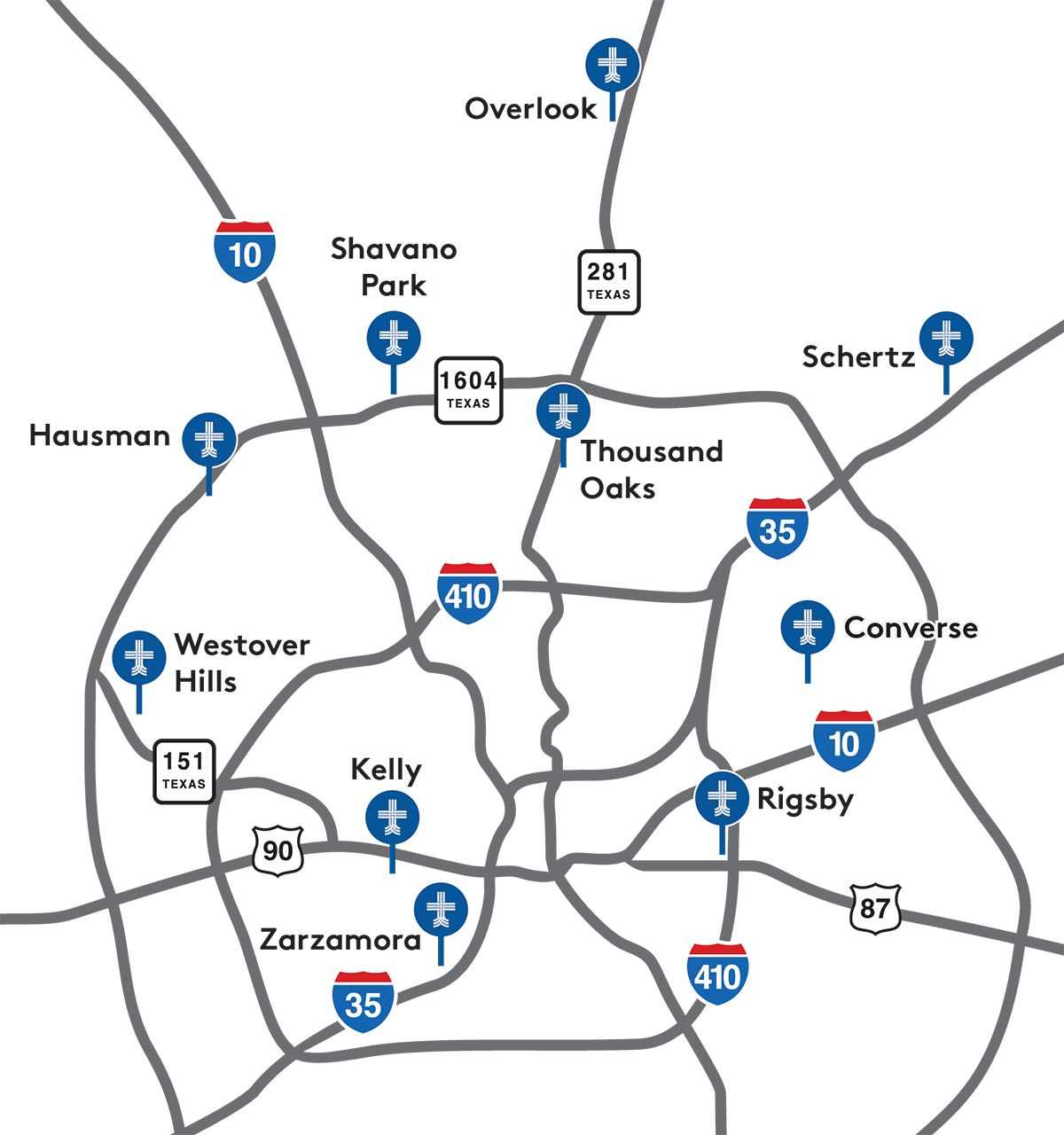 Baptist Regional Map