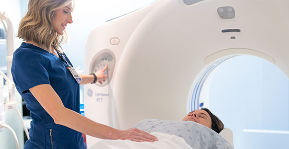 Patient Getting a CT scan